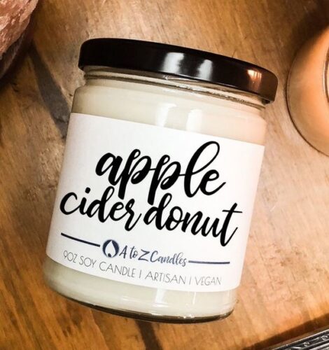 "Apple cider donut" candle.