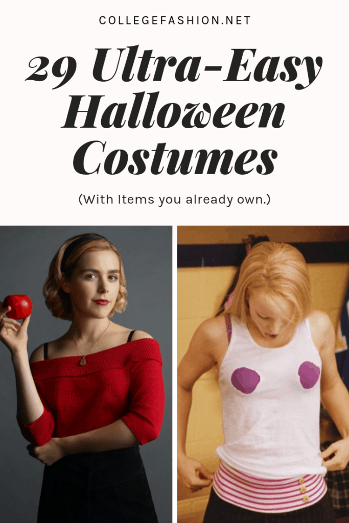 29 Easy Halloween Costumes From Clothes You Already Own College Fashion