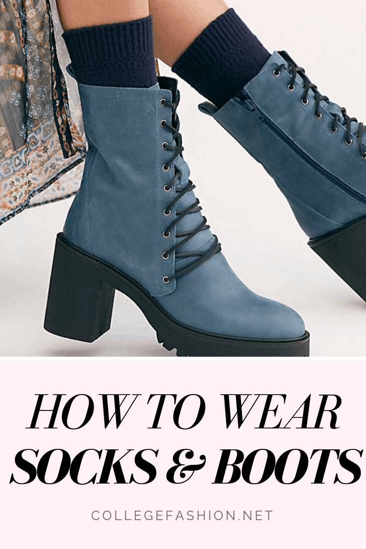 How to Wear Socks & Boots College Fashion