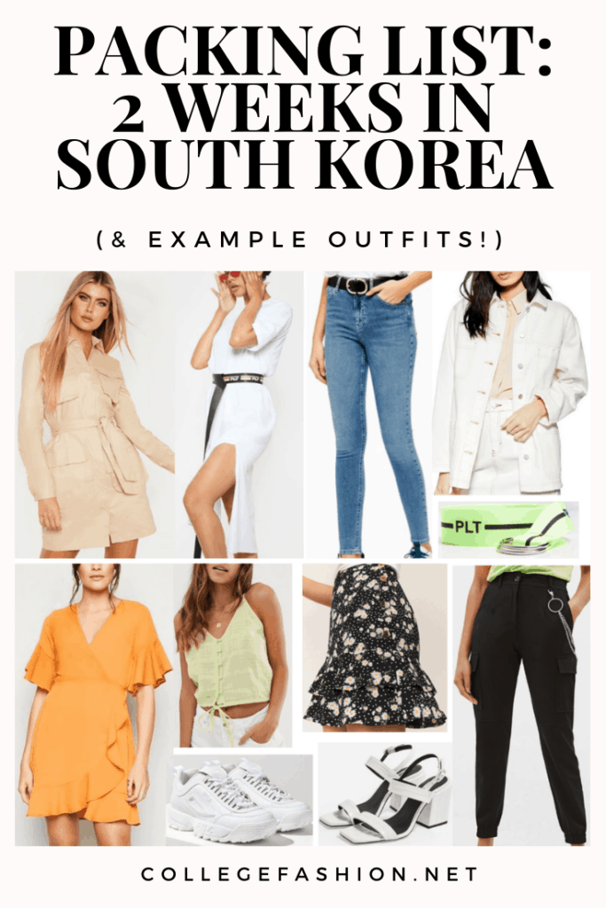 South Korea packing list for a two week trip to Seoul