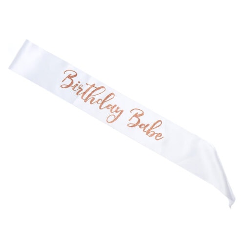 College birthday party ideas - Product: Birthday sash from Icing