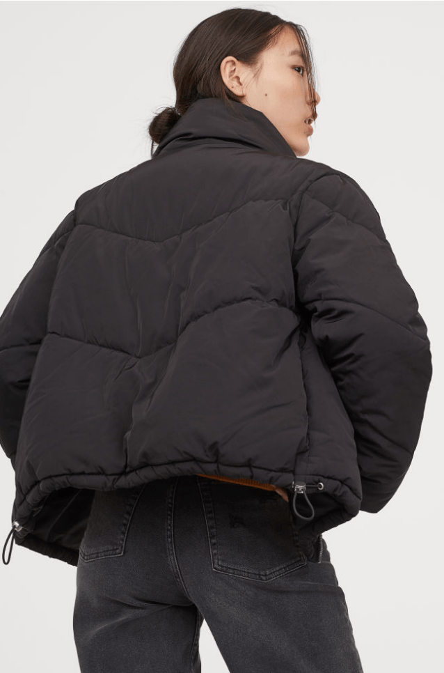 H&M black puffer jacket