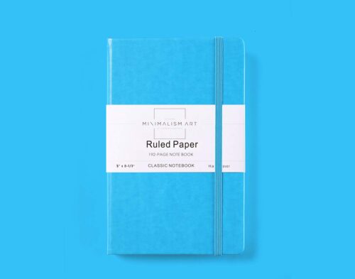 Secret santa gift ideas for 2019 - Ruled A5 Notebook in Blue