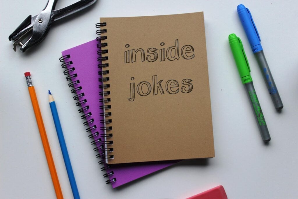 inside jokes notebook