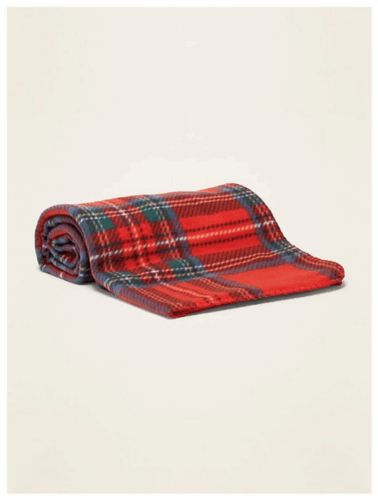 Red Plaid Performance Fleece Blanket