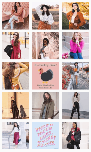 How to grow your Instagram account - Screenshot of College Fashion's Instagram profile