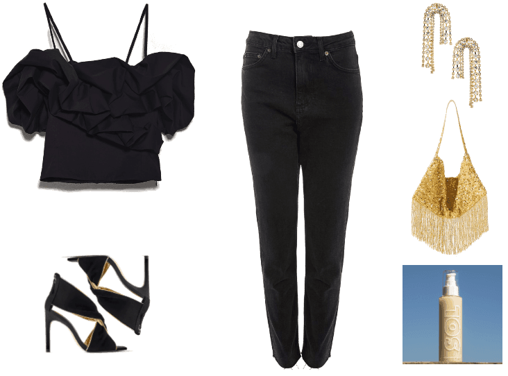 party tops to wear with jeans