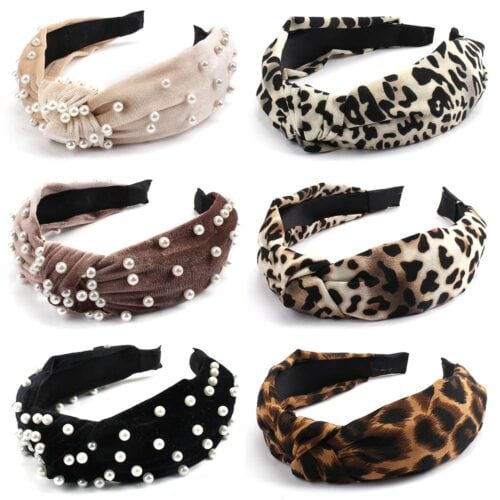 Leopard and pearl headbands - gifts under 20 for her
