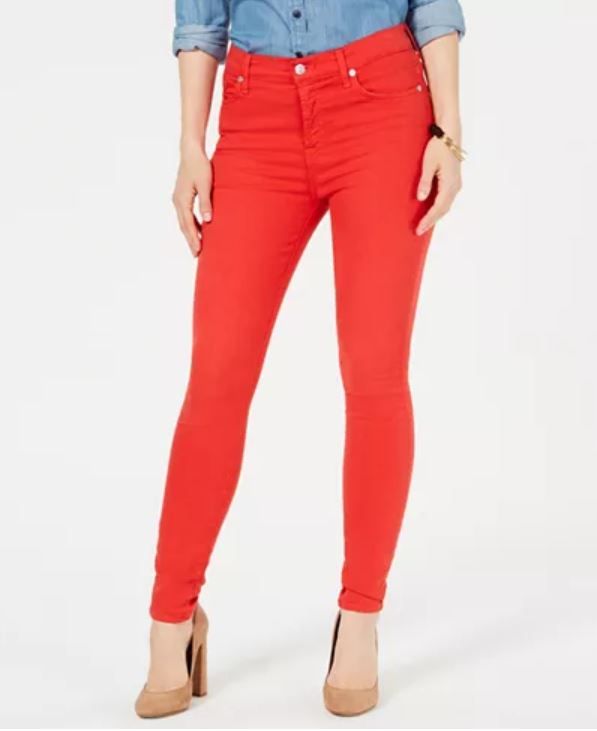 2010s fashion - skinny jeans - photo of red jeans