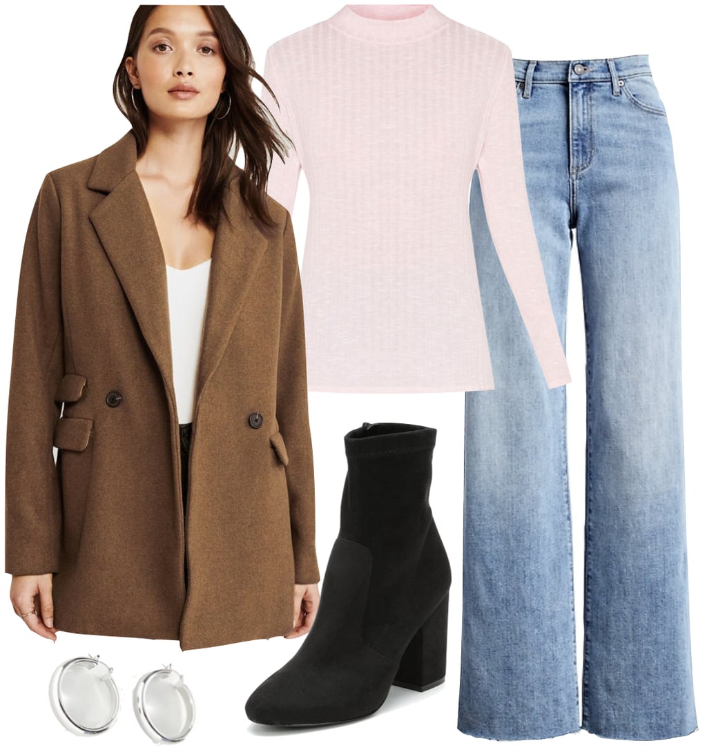 wide leg long black boots