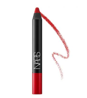 NARS red lipstick in "Dragon Girl"