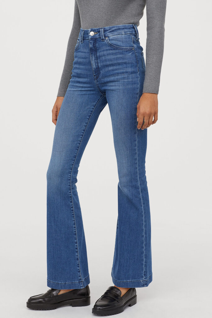 2020 denim trends - Flared jeans from H&M