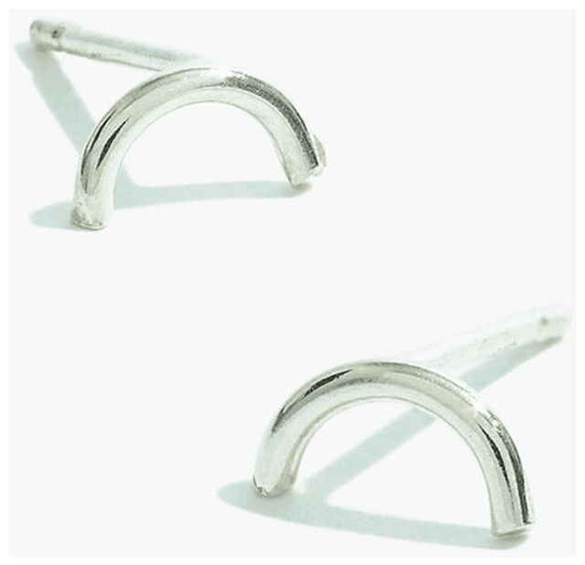 YEAR 901™ Sterling Silver Half Dome Earrings