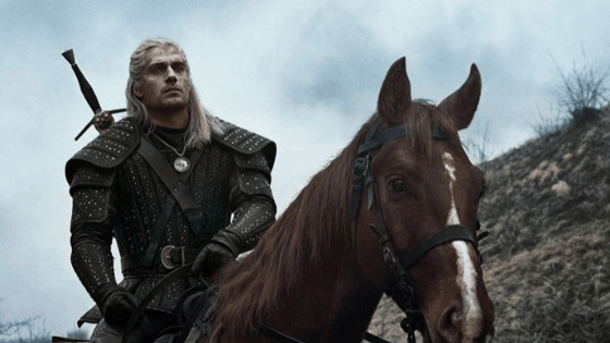 The Witcher - photo of Geralt on his horse