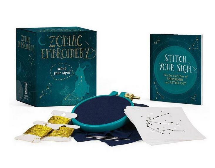 "Stitch your sign" embroidery kit.