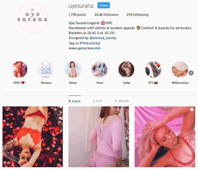 Uye Surana Instagram profile