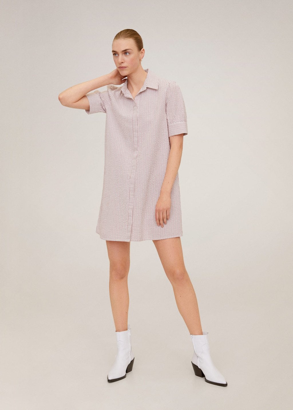 Striped shirtdress from Mango