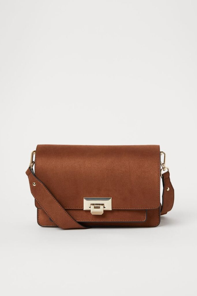 Brown shoulder bag from H&M