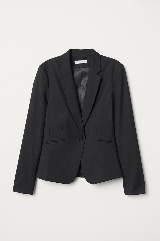 Black fitted blazer from H&M