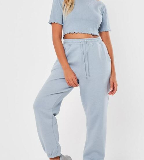 Missguided pale blue top