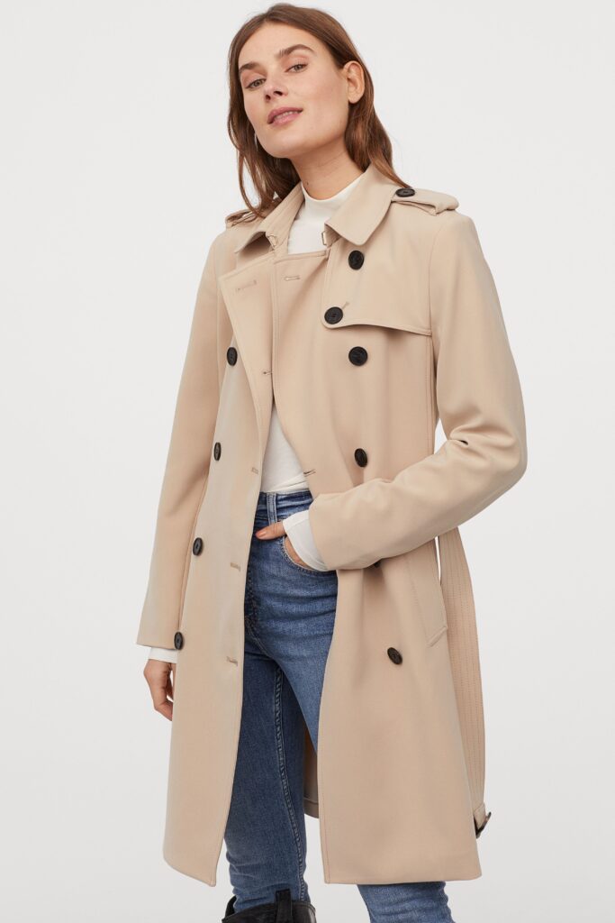 H&M beige trench coat