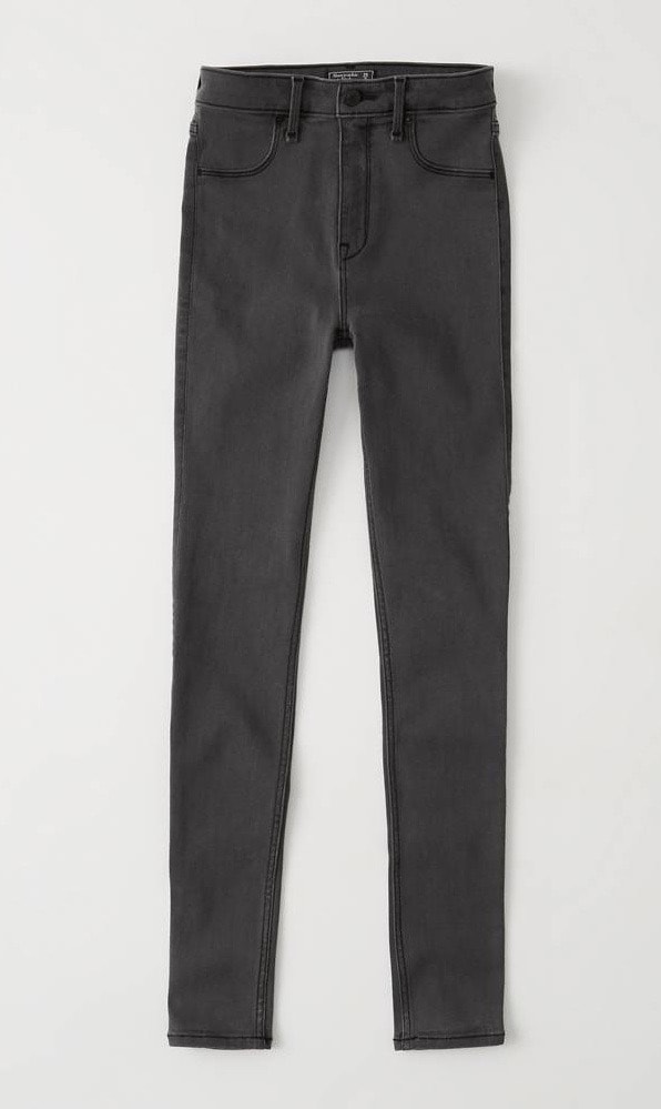 Product photo of grey jeans from A&F