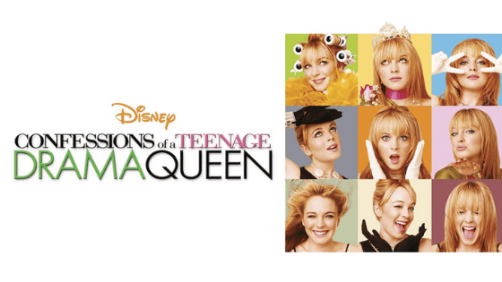 Confessions of a teenage drama queen movie logo and poster