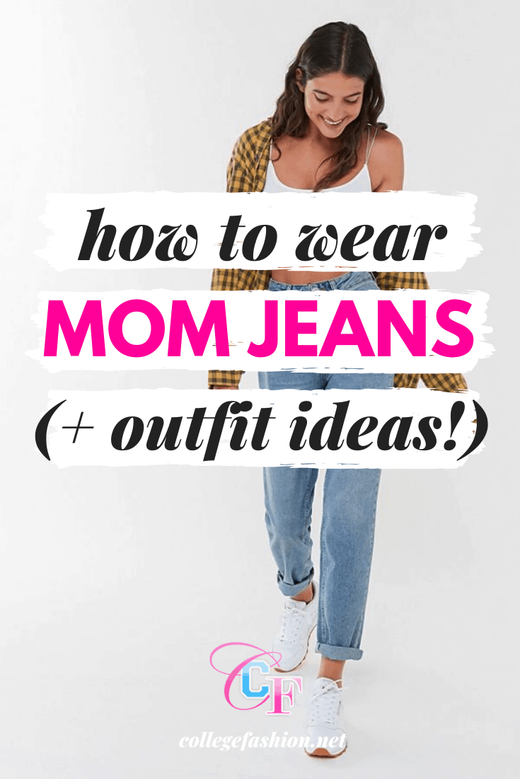 cute outfits with mom jeans