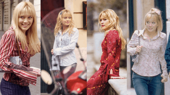 Still images of Lizzie McGuire in Rome.