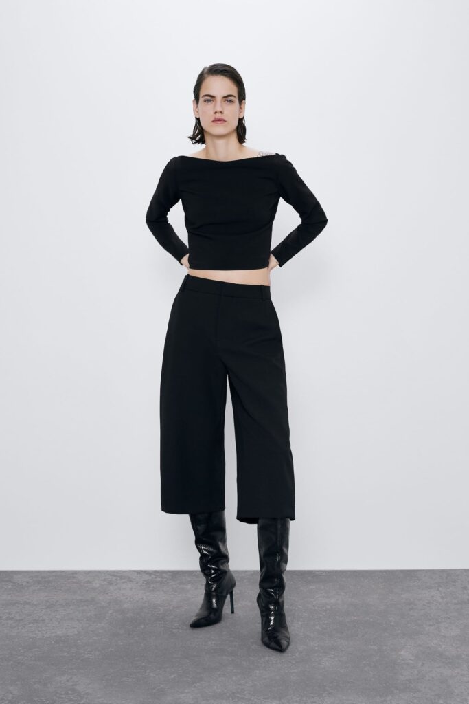 Modern basics for 2020 - Zara long black shorts