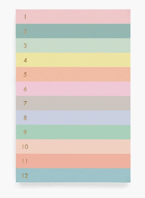 Pastel checklist.