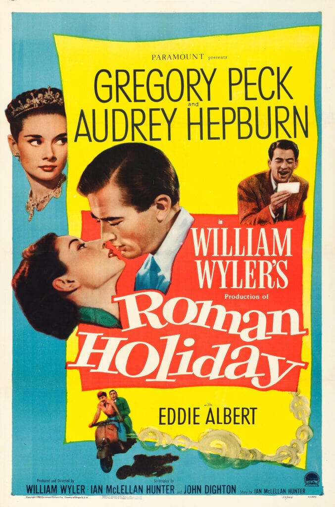 Poster for Roman Holiday film 1953