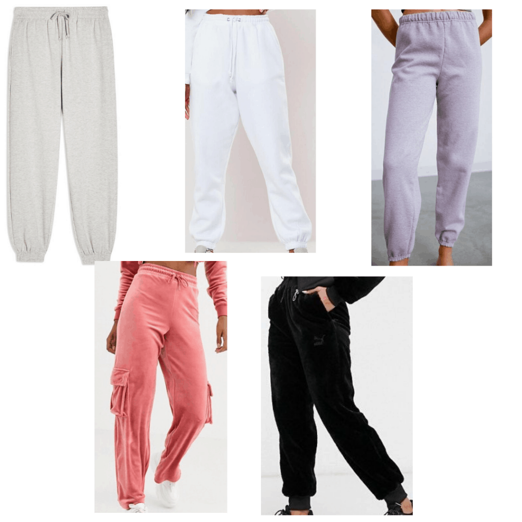 Roundup of cute sweatpants for making tiktoks