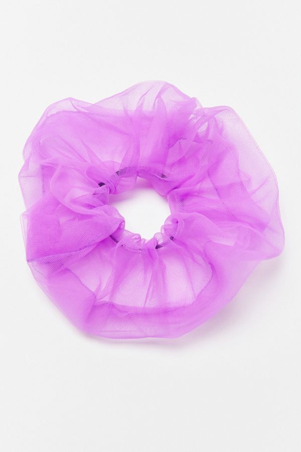 Purple Mesh Scrunchie Urban Outfitters