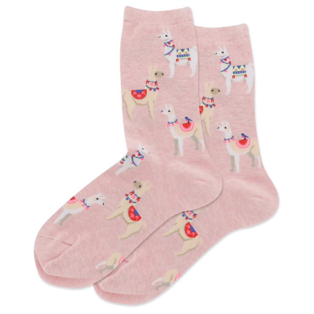 How to accessorize 2020: Light Pink Heather Alpaca Crew Socks