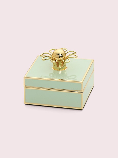 College graduation gift idea: Kate Spade Keaton Jewelry Box in Aqua