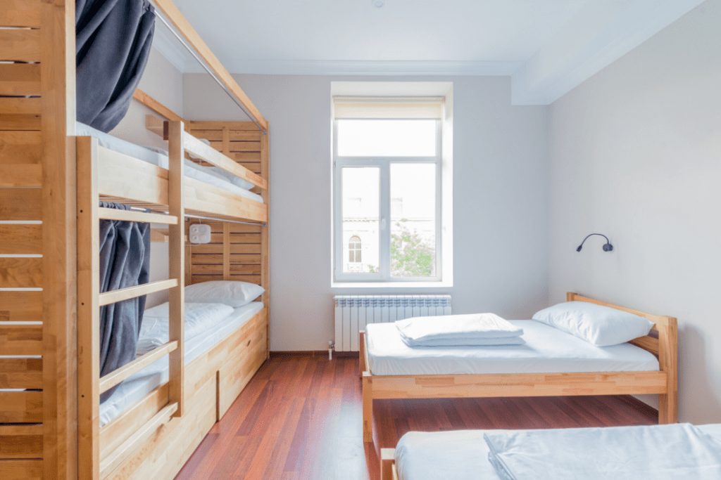 Dorm room style - blank dorm room