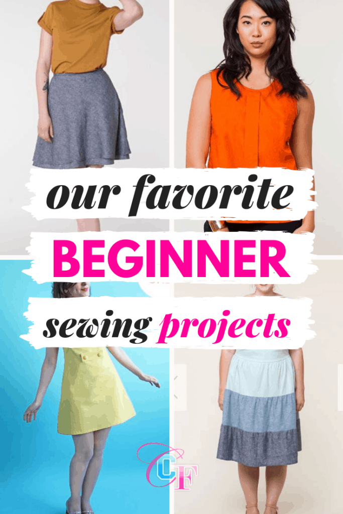 Favorite beginner sewing projects - roundup of easy to make clothing patterns for beginners