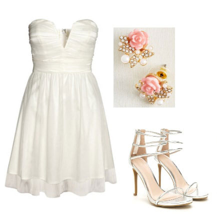 cinderella story fashion - princess look with white dress