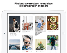 Photo of the interface of "Pinterest"