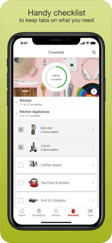 Photo of the interface of "Target Registry"