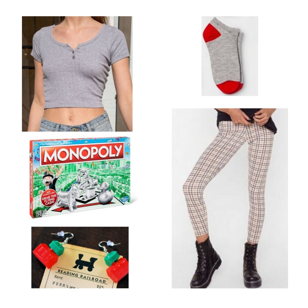 Monopoly-inspired outfit.