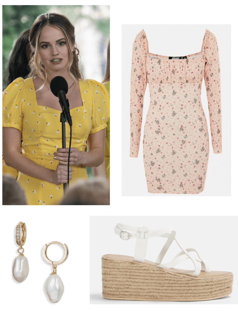 outfits inspired by Insatiable tv show College Fashion - Patty Bladell outfit with floral dress and sandals