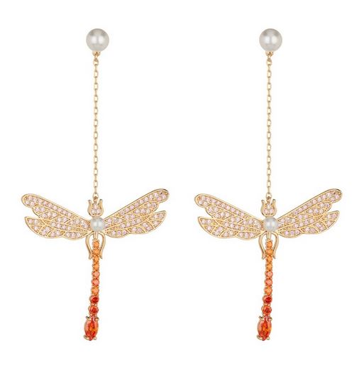 Dragonfly earrings.