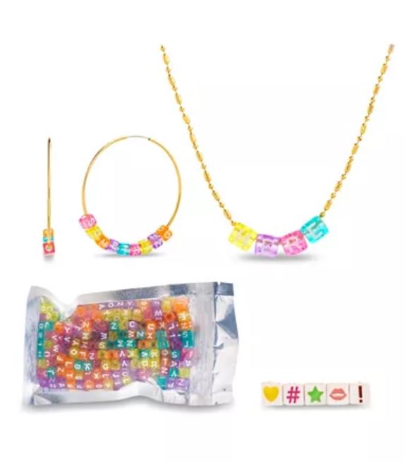 Letter bead jewelry kit.