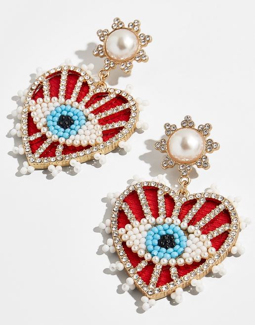 Eye earrings.