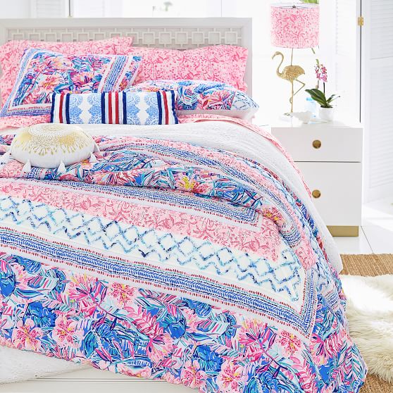 PBDorm Lilly Pulitzer quilt and sham set