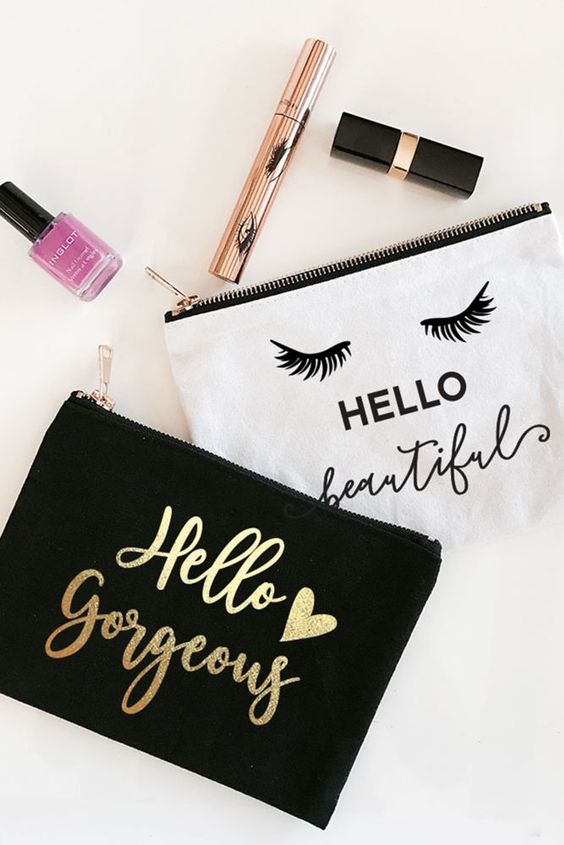 Small Cosmetic Bag Cute Makeup Bag Y2k Accessories Aesthetic Make Up Bag  Y2k Purse Cosmetic Bag for Purse (Black), Black : : Beauty