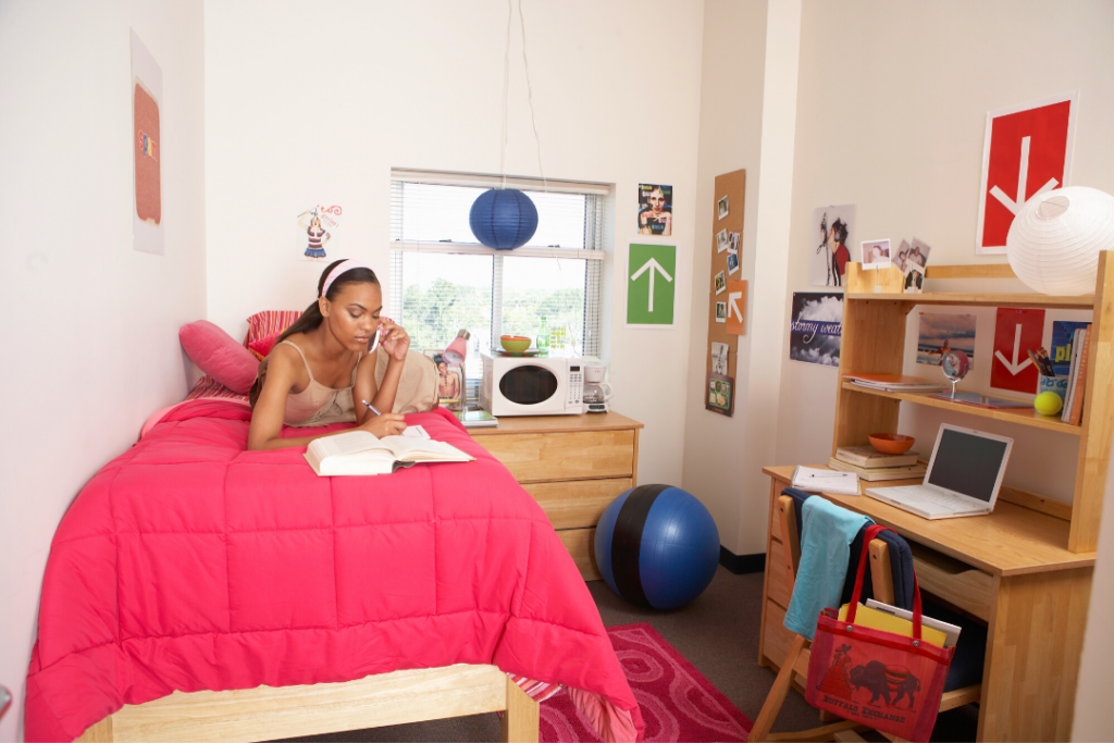 How To Create A Dorm Room Layout, How To Setup Dorm Headboard