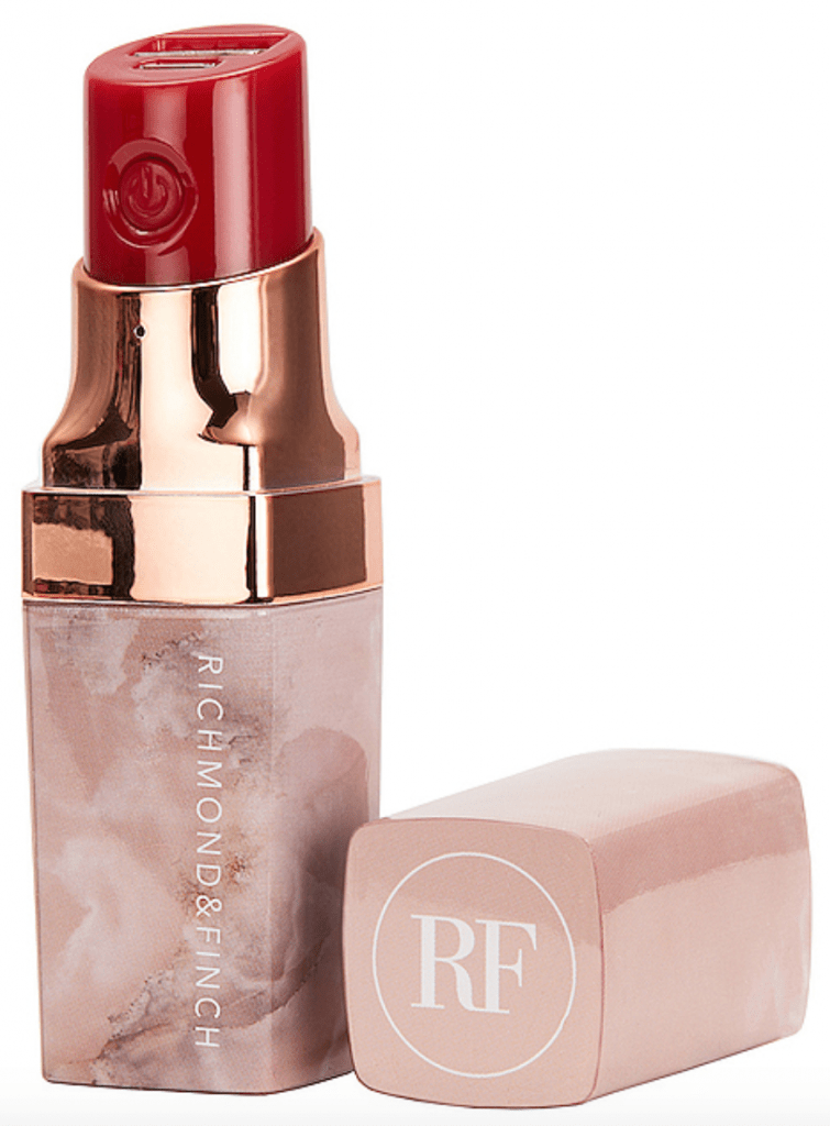 Lipstick portable charger from Revolve